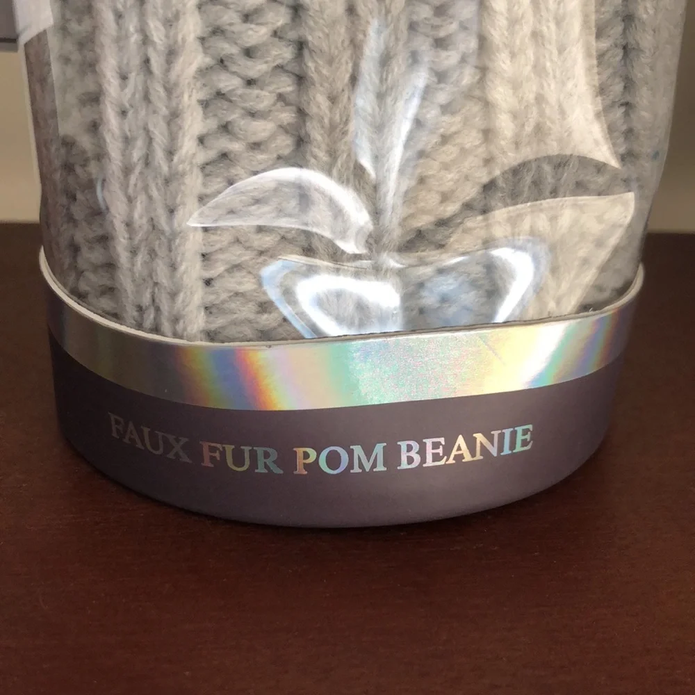 Vince Camuto Faux Fur Pom Beanie